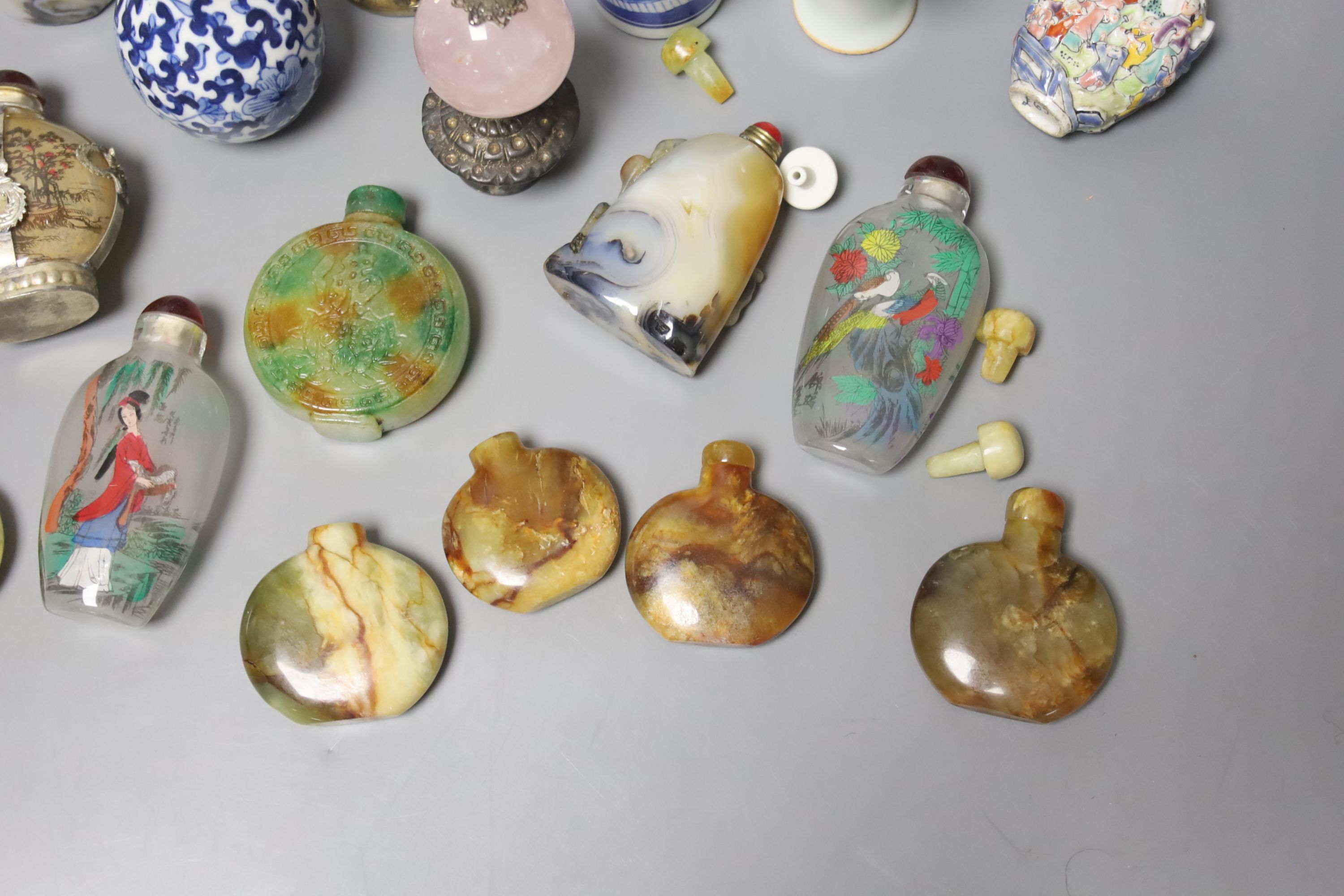 A collection of Chinese snuff bottles